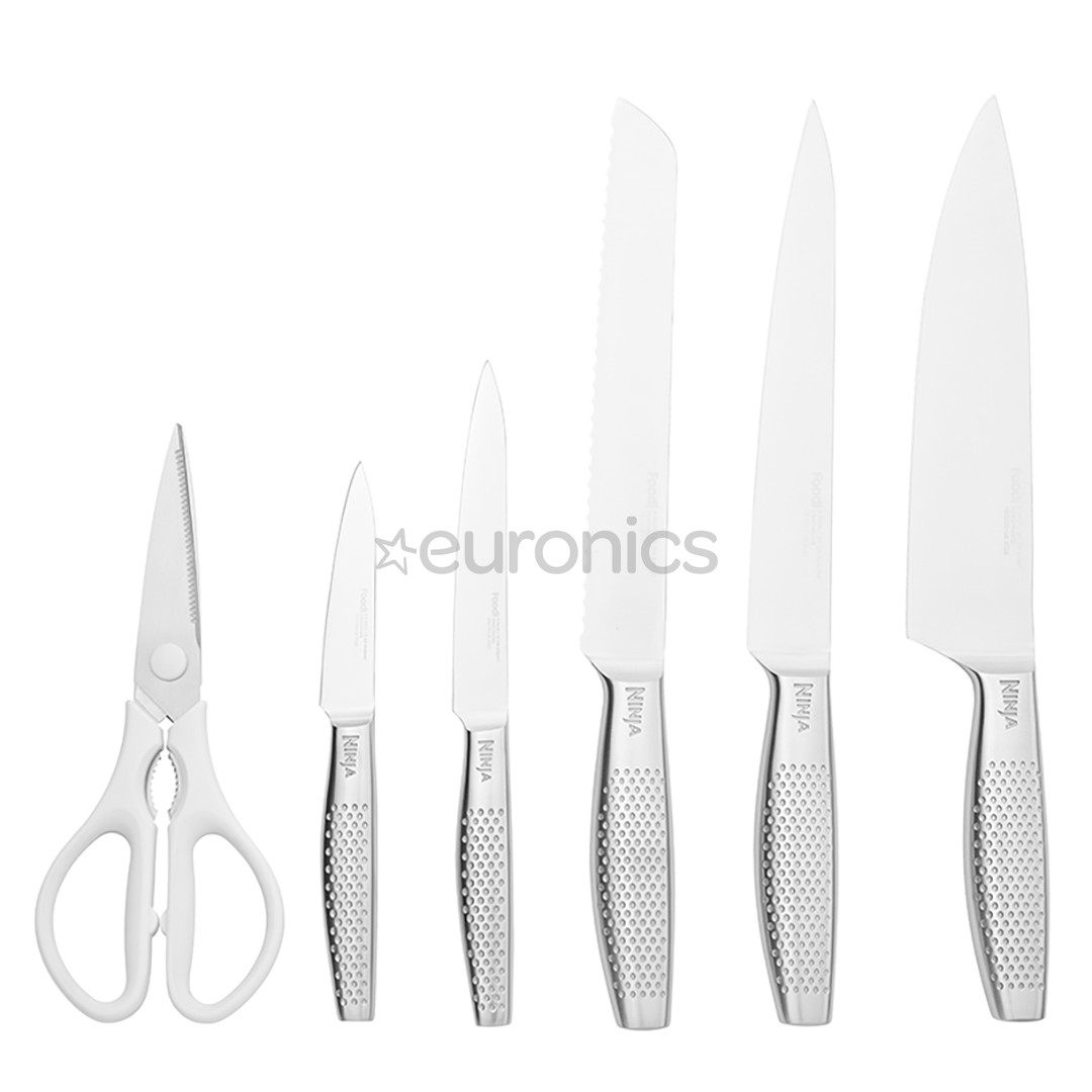 Ninja StaySharp, 6 предметов, нерж. сталь/белый - Комплект ножей c подставкой
