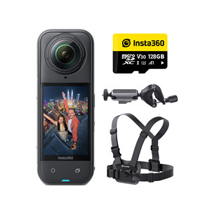Insta360 X5 Road Cycling Bundle, 8K, 360º, черный - Экшн-камера