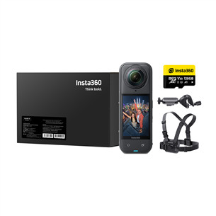 Insta360 X5 Road Cycling Bundle, 8K, 360º, must - Seikluskaamera