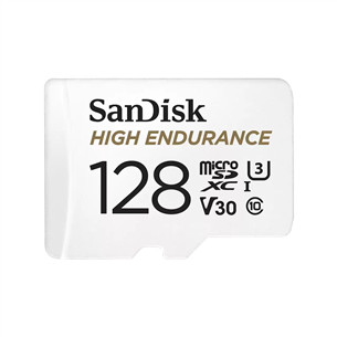 SanDisk High Endurance, MicroSDXC, 128 ГБ, белый - Карта памяти SDSQQNR6AN-128GR