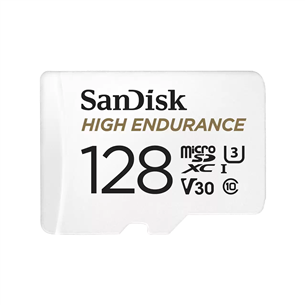 SanDisk High Endurance, MicroSDXC, 128 GB, white - Memory card SDSQQNR6AN-128GR