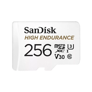 SanDisk High Endurance, MicroSDXC, 256 GB, white - Memory card SDSQQNR6AN-256GR