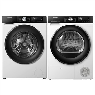 Hisense, 9 kg + 8 kg - Pesumasin + pesukuivati WF3S9043BW3+DH3S802B