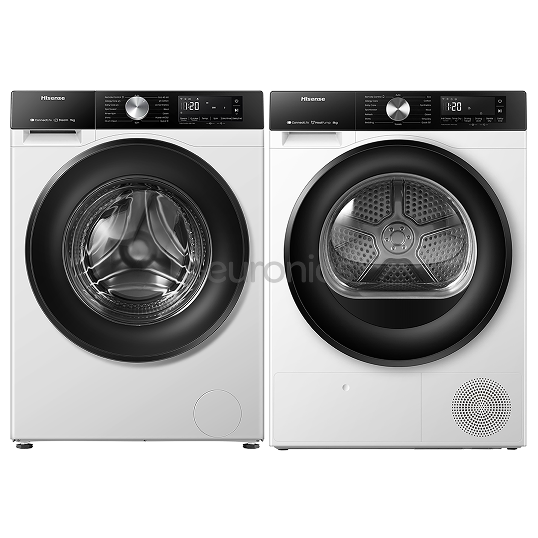 Hisense, 9 kg + 8 kg - Pesumasin + pesukuivati