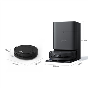 Ecovacs Deebot T80 Omni, märg- ja kuivpuhastus, must - Robottolmuimeja