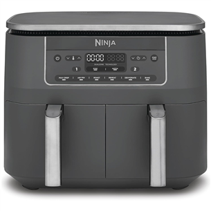 Ninja 6 в 1 Dual Zone, 7,6 л, 2470 Вт, темно-серый - Аэрогриль DZ300EU