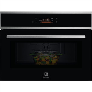 Electrolux, 44 L, microwave function, inox - Built-in compact oven with grill EVM8E09X