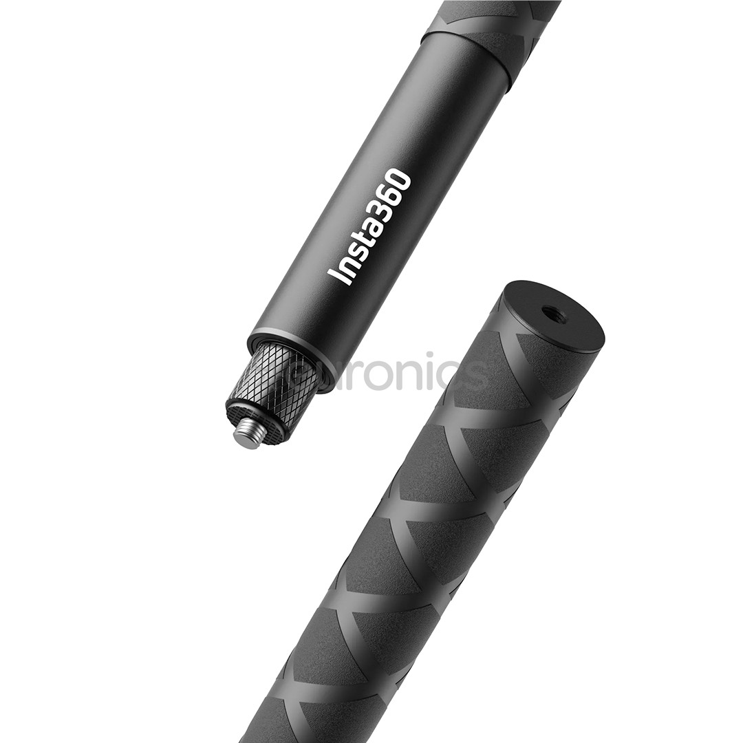 Insta360 114cm Invisible Selfie Stick, must - Kaamerastatiiv
