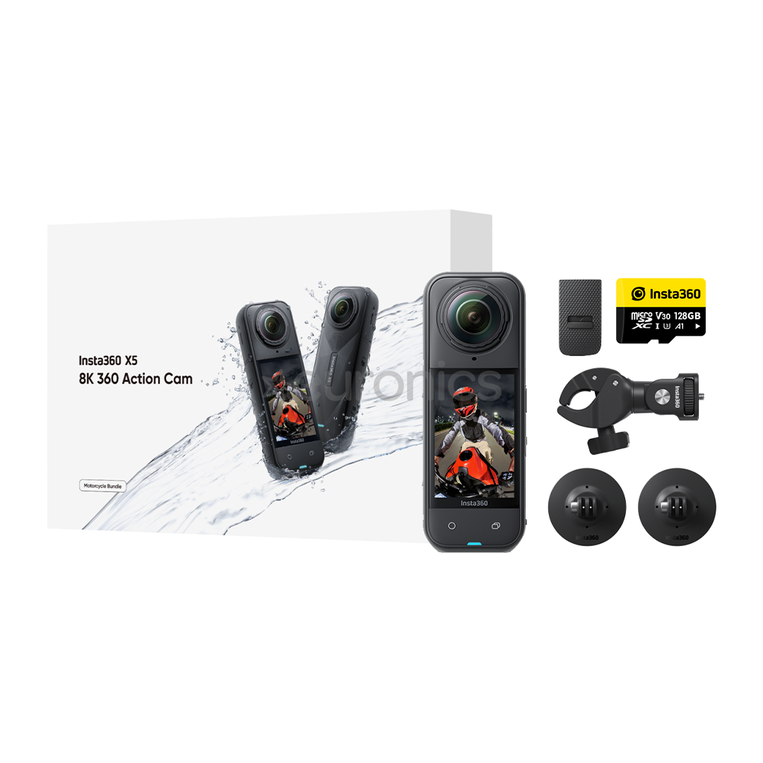 Insta360 X5 Motorcycle Bundle, 8K, 360º, black - Action camera