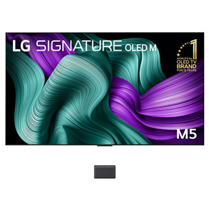LG Signature OLED Evo AI M5, 97'', 4K UHD, OLED, must - Teler OLED97M59LA.AEU
