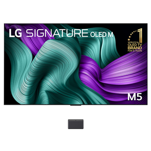 LG Signature OLED Evo AI M5, 97'', 4K UHD, OLED, black - TV OLED97M59LA.AEU