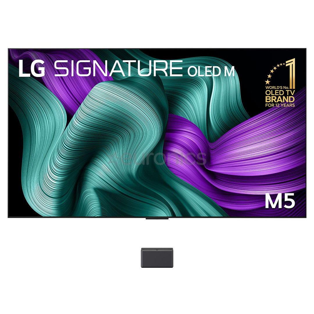 LG Signature OLED Evo AI M5, 97'', 4K UHD, OLED, must - Teler
