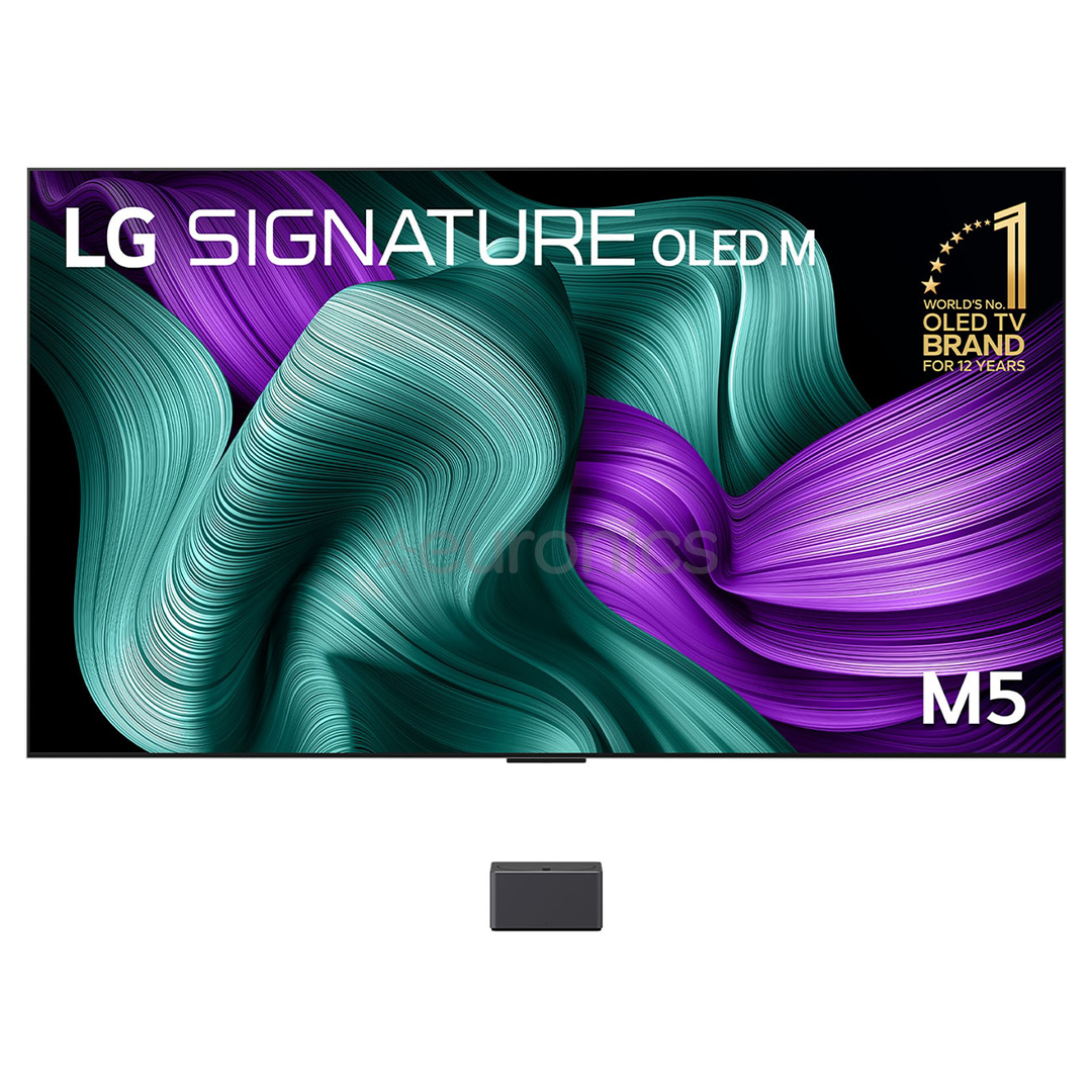 LG Signature OLED Evo AI M5, 97'', 4K UHD, OLED, black - TV