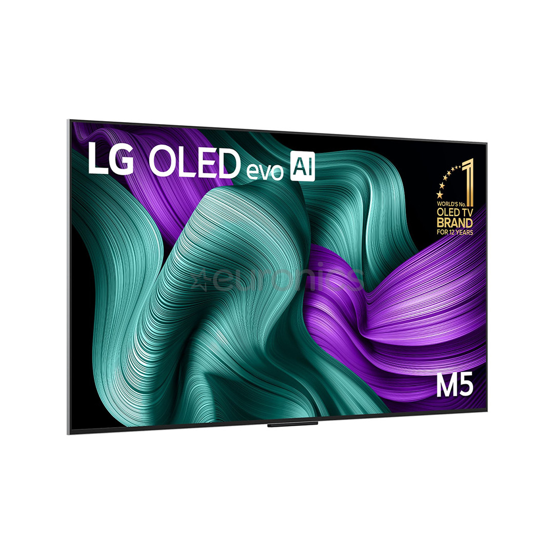 LG Signature OLED Evo AI M5, 65'', 4K UHD, OLED, black - TV