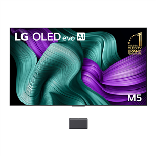LG Signature OLED Evo AI M5, 77'', 4K UHD, OLED, black - TV