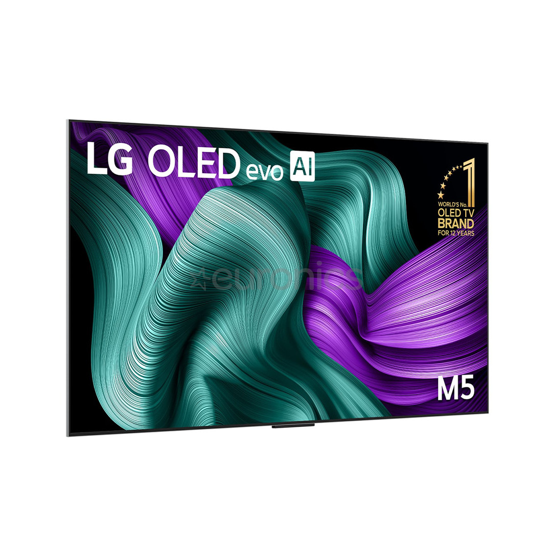 LG Signature OLED Evo AI M5, 77'', 4K UHD, OLED, black - TV