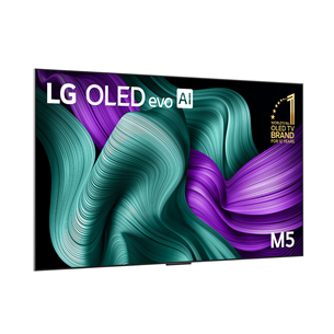LG Signature OLED Evo AI M5, 83'', 4K UHD, OLED, black - TV