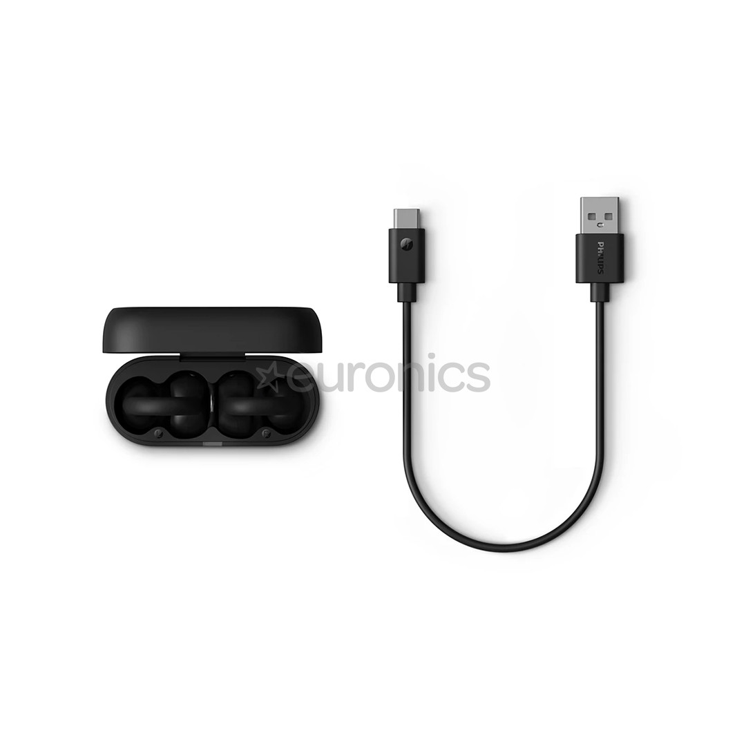 Philips TAQ2000, must - Täisjuhtmevabad kõrvaklapid