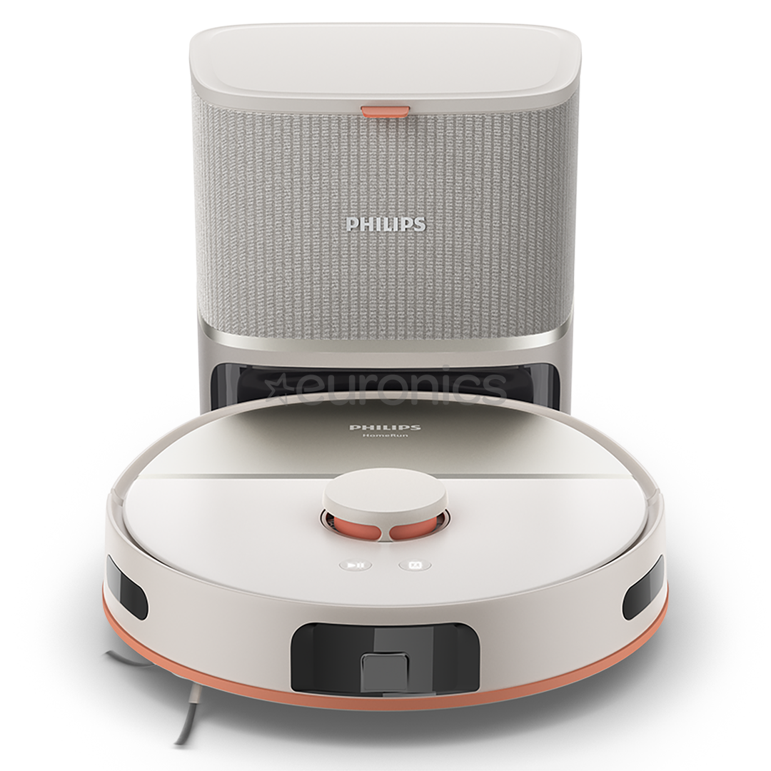 Philips HomeRun 5000 Series, сухая и влажная уборка, бежевый - Робот-пылесос