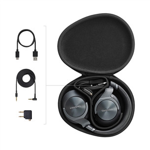 Technics A800, must - Juhtmevabad kõrvaklapid