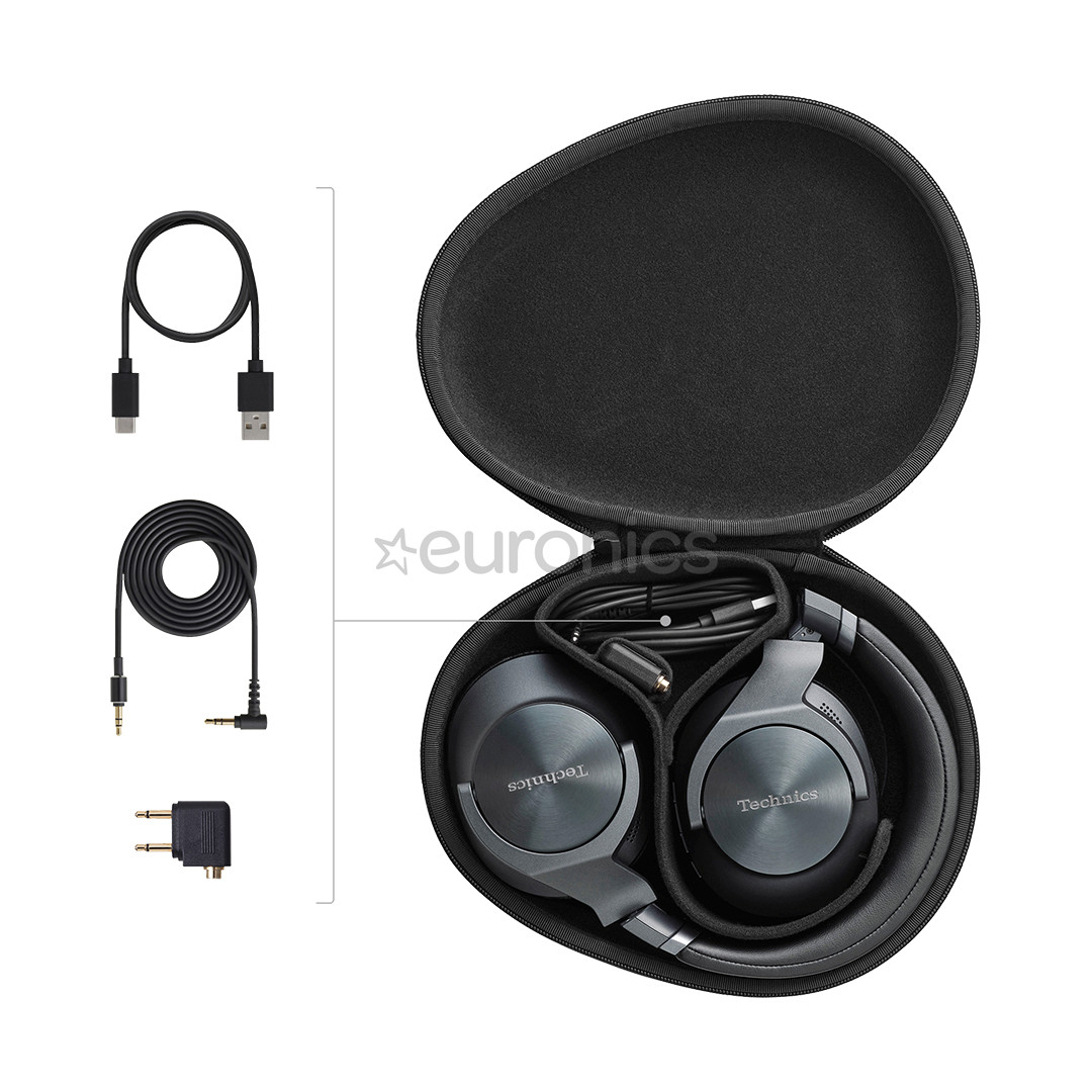 Technics A800, must - Juhtmevabad kõrvaklapid