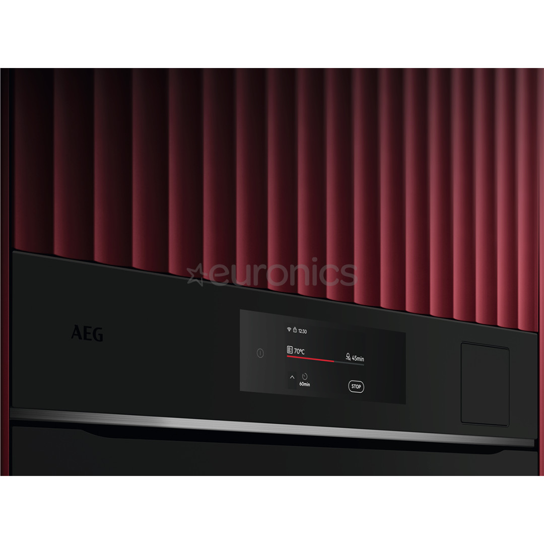 AEG 8000 Series Meal Assist, 70 л, черный - Интегрируемый паровой духовой шкаф