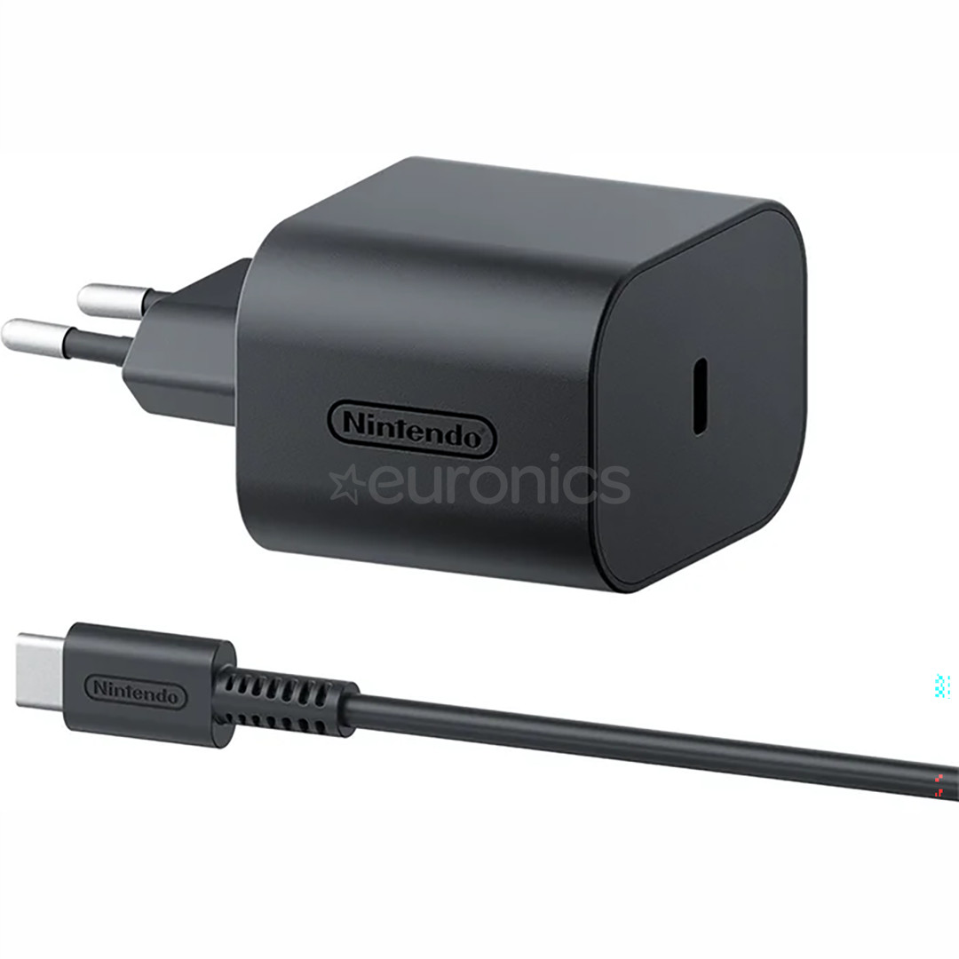 Nintendo Switch 2 AC Adapter, must - Laadija