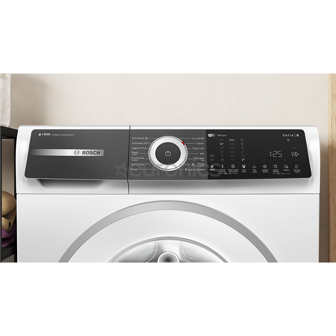 Bosch Seeria 6, 10 kg, sügavus 59 cm, 1600 p/min - Eestlaetav pesumasin
