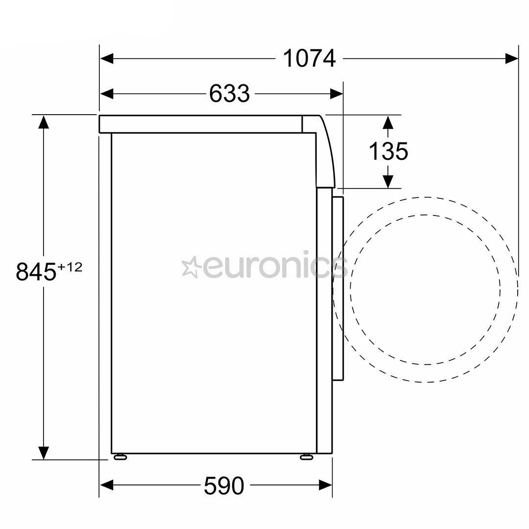 Bosch, Seeria 6, 10 kg + 9 kg - Pesumasin + Pesukuivati