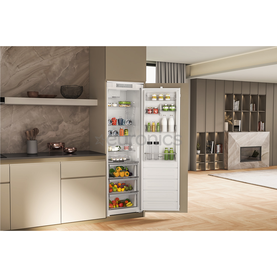 Whirlpool, 306 л, высота 177 cм - Интегрируемый холодильный шкаф