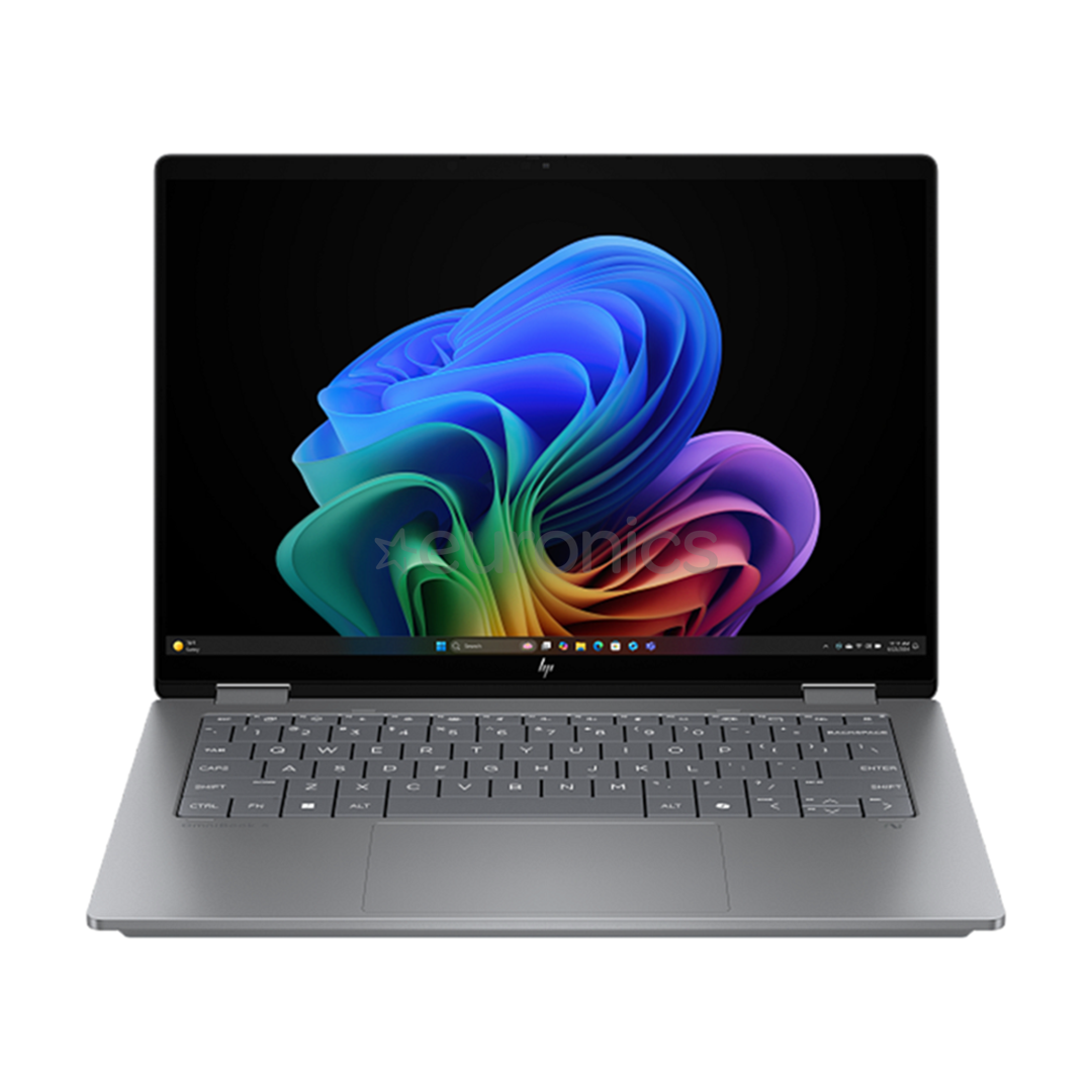 HP OmniBook X Flip 14, 14'', WUXGA, Ryzen AI 5, 16 ГБ, 512 ГБ, Radeon 840M, ENG, серебристый - Ноутбук