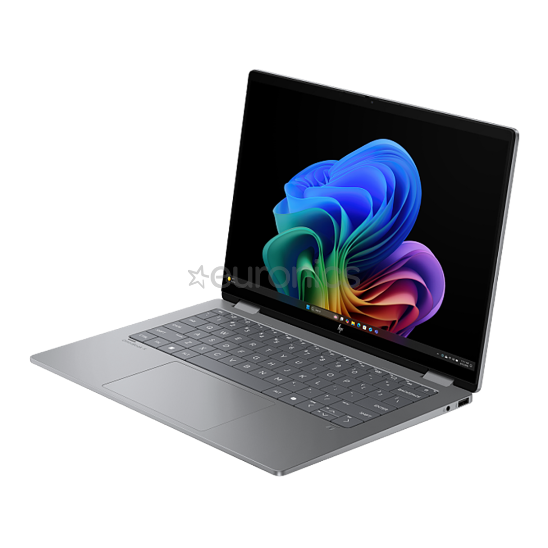 HP OmniBook X Flip 14, 14'', WUXGA, Ryzen AI 5, 16 ГБ, 512 ГБ, Radeon 840M, ENG, серебристый - Ноутбук