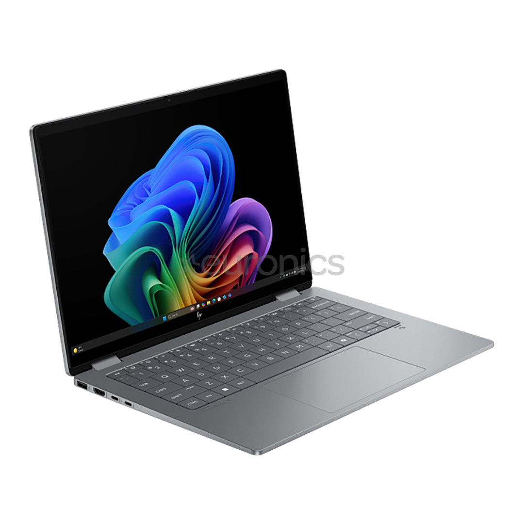 HP OmniBook X Flip 14, 14'', WUXGA, Ryzen AI 5, 16 ГБ, 512 ГБ, Radeon 840M, ENG, серебристый - Ноутбук