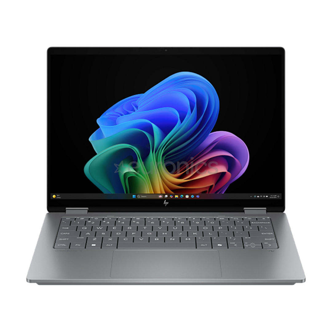 HP OmniBook X Flip 16, 16'', WUXGA, Ryzen AI 5, 16 GB, 512 GB, Radeon 840M, ENG, hõbedane - Sülearvuti