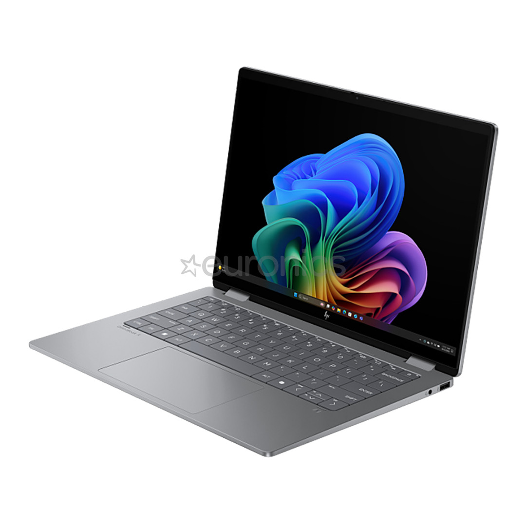 HP OmniBook X Flip 16, 16'', WUXGA, Ryzen AI 5, 16 GB, 512 GB, Radeon 840M, ENG, hõbedane - Sülearvuti