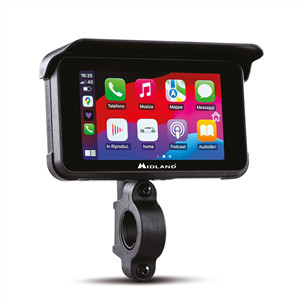 Midland BikePlay Guardian, Bluetooth, must - CarPlay ja Android Auto mootorratastele C1636
