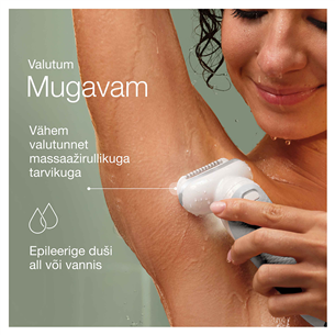 Braun Silk epil 9, märg- ja kuivkasutus, valge - Epilaator