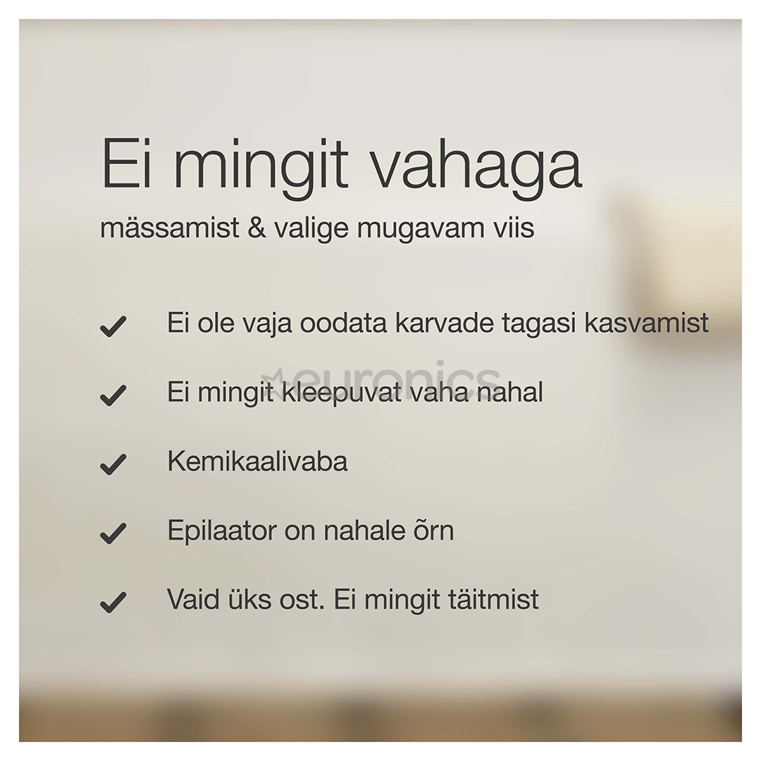 Braun Silk epil 7, märg- ja kuivkasutus, valge/roosa - Epilaator