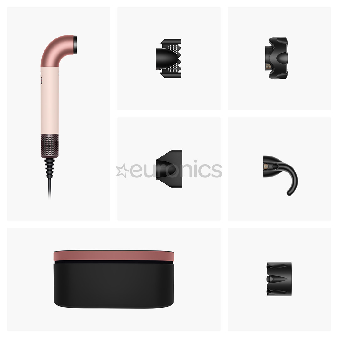 Dyson Supersonic r, Straight+Wavy, Ceramic pink/Rose gold, roosa - Föön