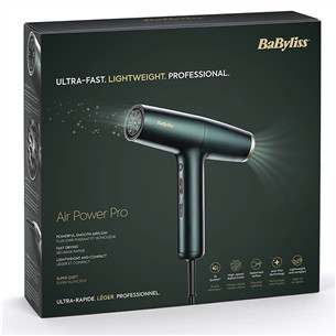 Babyliss Air Power Pro, 1700 W, roheline - Föön