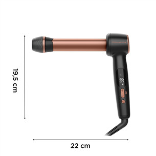 Rowenta Twist Curl, black/pink - Curling iron