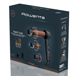 Rowenta Twist Curl, black/pink - Curling iron