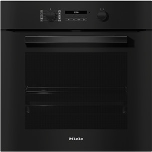Miele, 76 L, pyrolytic cleaning, black - Built-in oven H28611BPOBSW