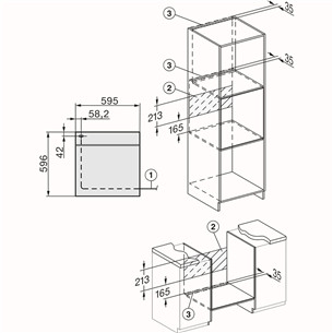 Miele, 76 L, pyrolytic cleaning, black - Built-in oven