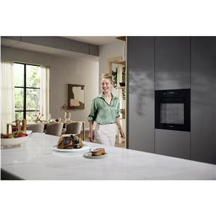 Miele, 76 L, pürolüütiline puhastus, must - Integreeritav ahi
