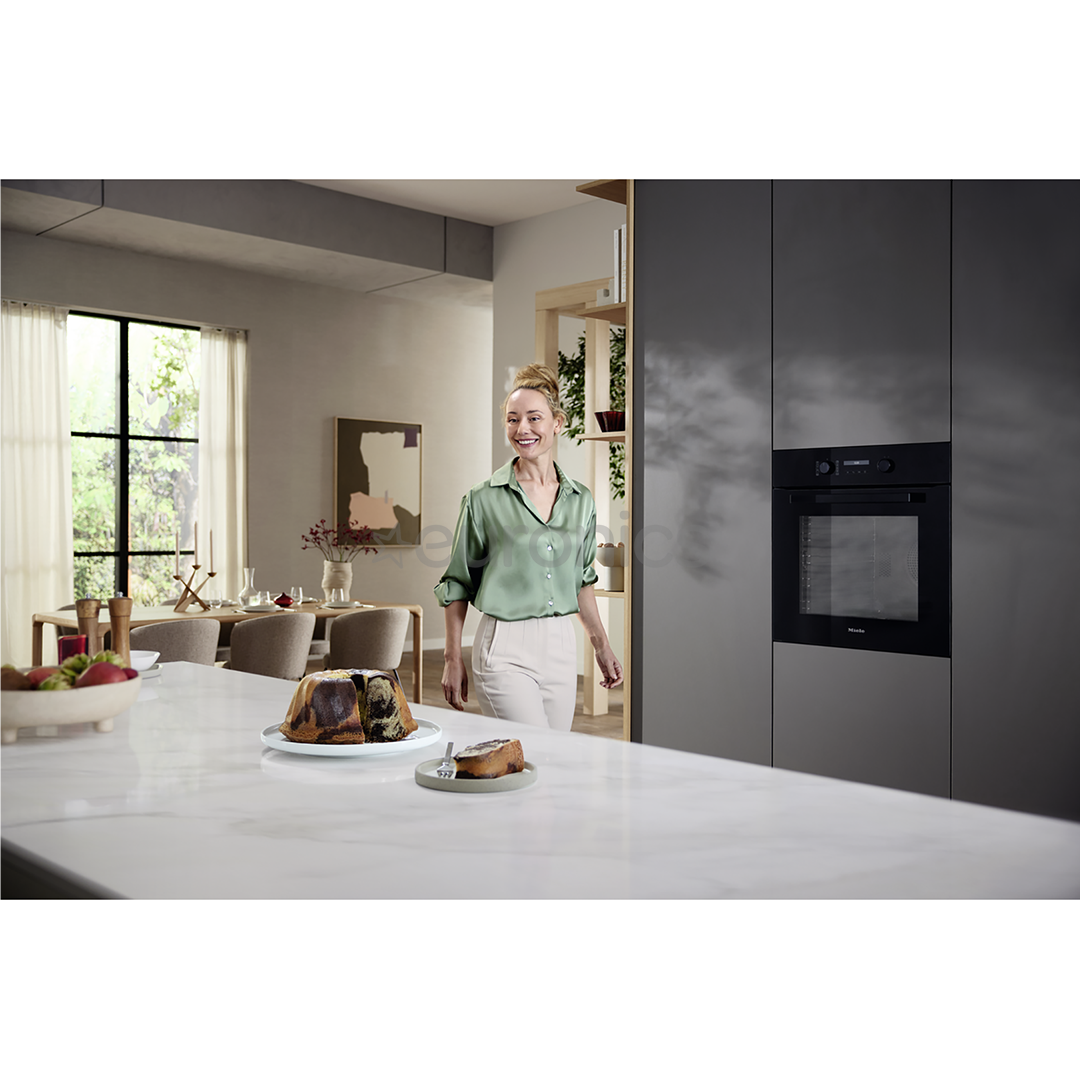 Miele, 76 L, pürolüütiline puhastus, must - Integreeritav ahi