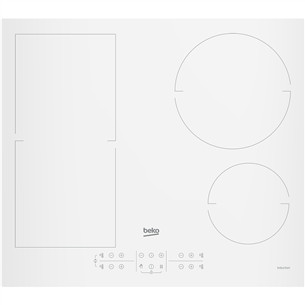 Beko, laius 58 cm, valge - Integreeritav induktsioonpliidiplaat HII64200FMTW