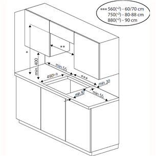 Beko, laius 58 cm, valge - Integreeritav induktsioonpliidiplaat