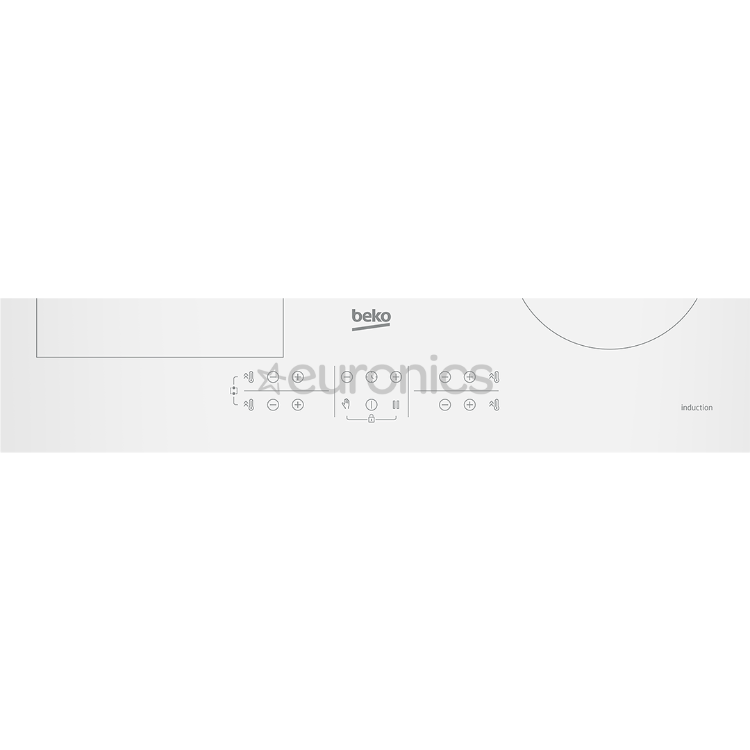Beko, laius 58 cm, valge - Integreeritav induktsioonpliidiplaat