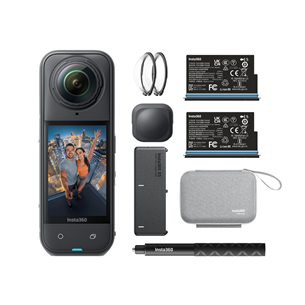 Insta360 X5 Essential Bundle, 8K, 360º, must - Tegevuskaamera